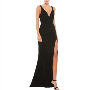 Black dress Mac duggal by leena.